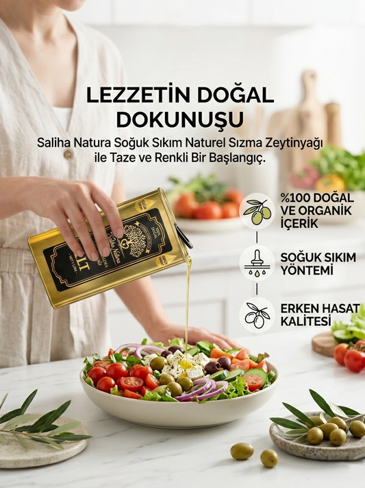 Saliha Natura™ Erken Hasat Soğuk Sıkım Zeytinyağı 2 Litre