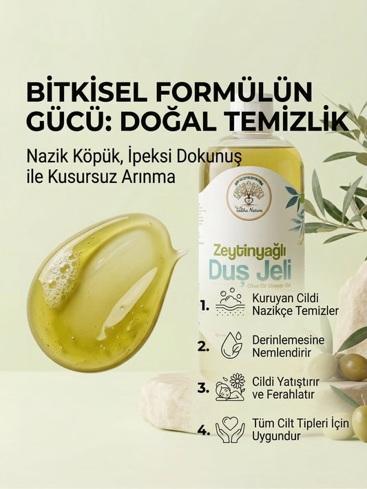 Saliha Natura™ Zeytinyağlı Duş Jeli 400 mL