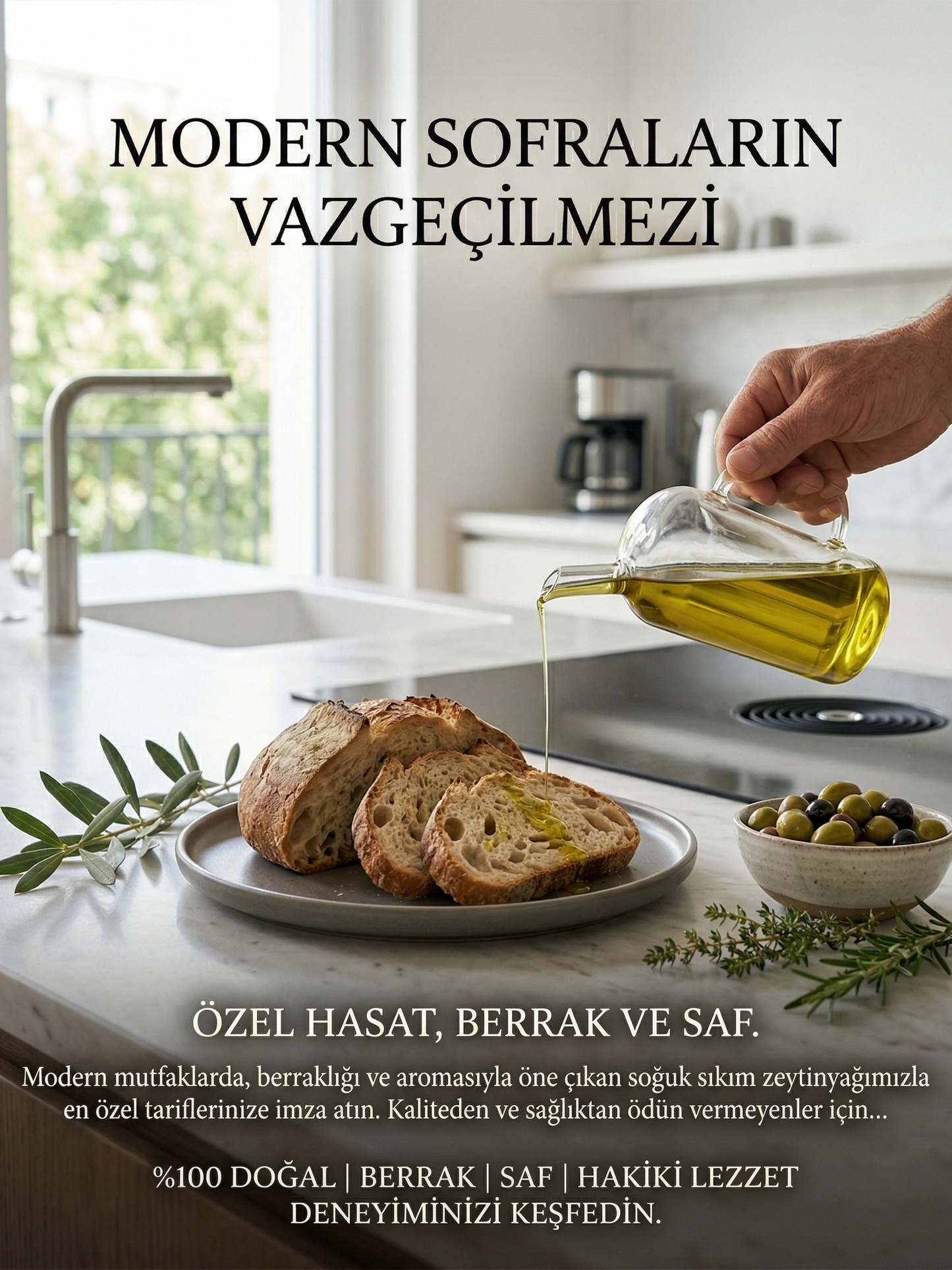 Saliha Natura™ Erken Hasat Soğuk Sıkım Zeytinyağı 3 Litre