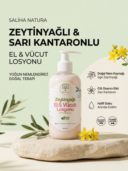 Saliha Natura™ Zeytinyağlı El & Vücut Losyonu - 250 mL