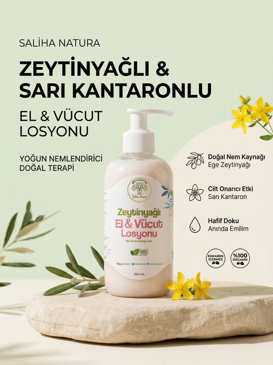 Saliha Natura™ Zeytinyağlı El & Vücut Losyonu - 250 mL