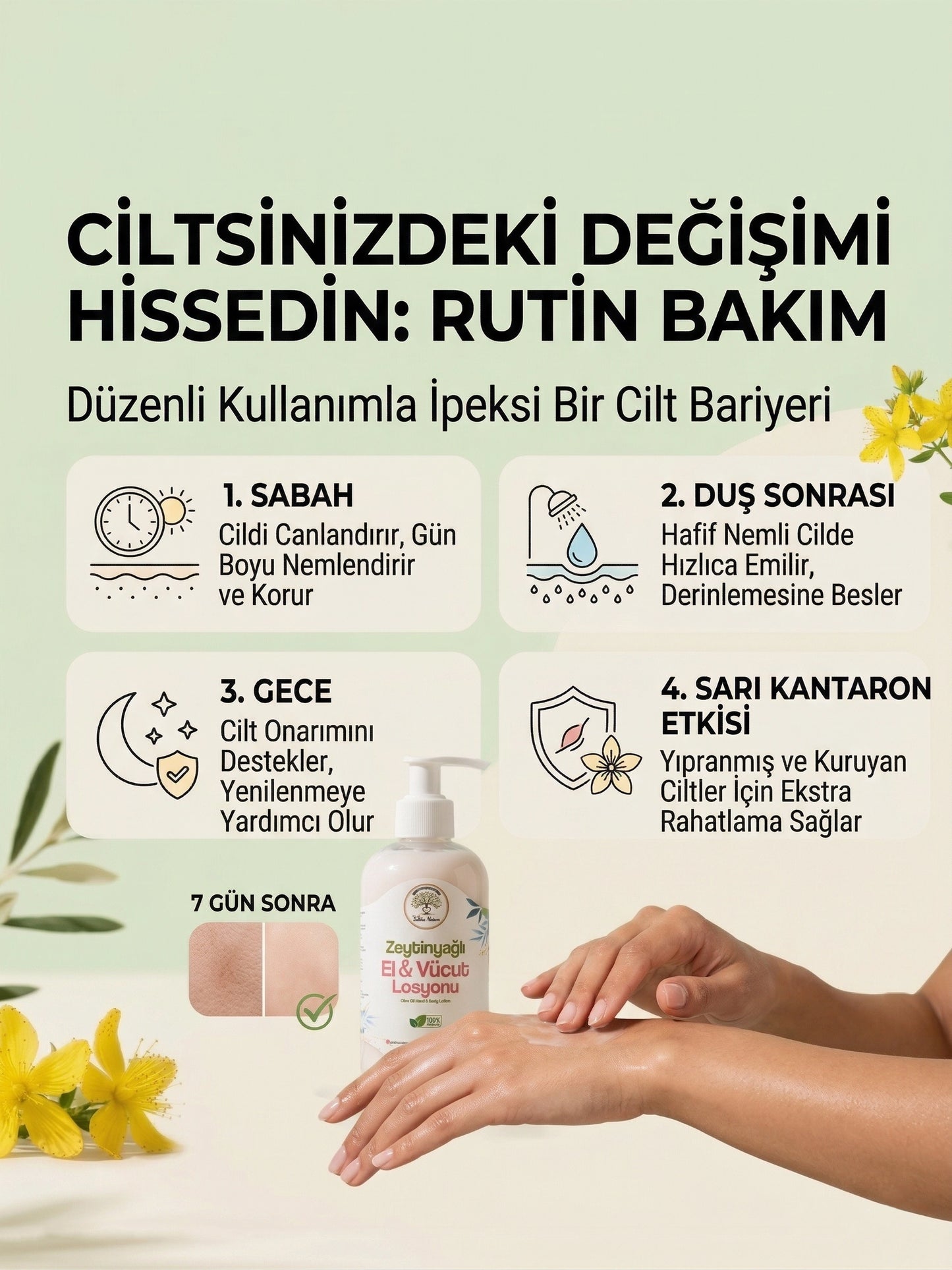 Saliha Natura™ Zeytinyağlı El & Vücut Losyonu - 250 mL