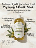 Saliha Natura™ Zeytinyağlı ve Keratinli Şampuan - 400 mL (Onarıcı ve Güçlendirici)